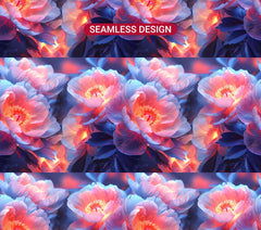 Peonies Flowers Tumbler Wrap - CraftNest - Digital Crafting and Art