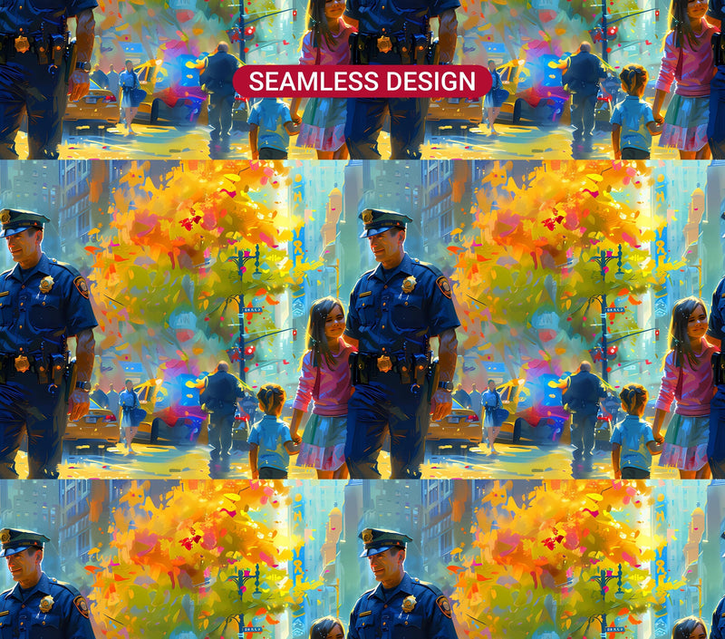 Police Officer 4 Tumbler Wrap - CraftNest - Digital Crafting and Art