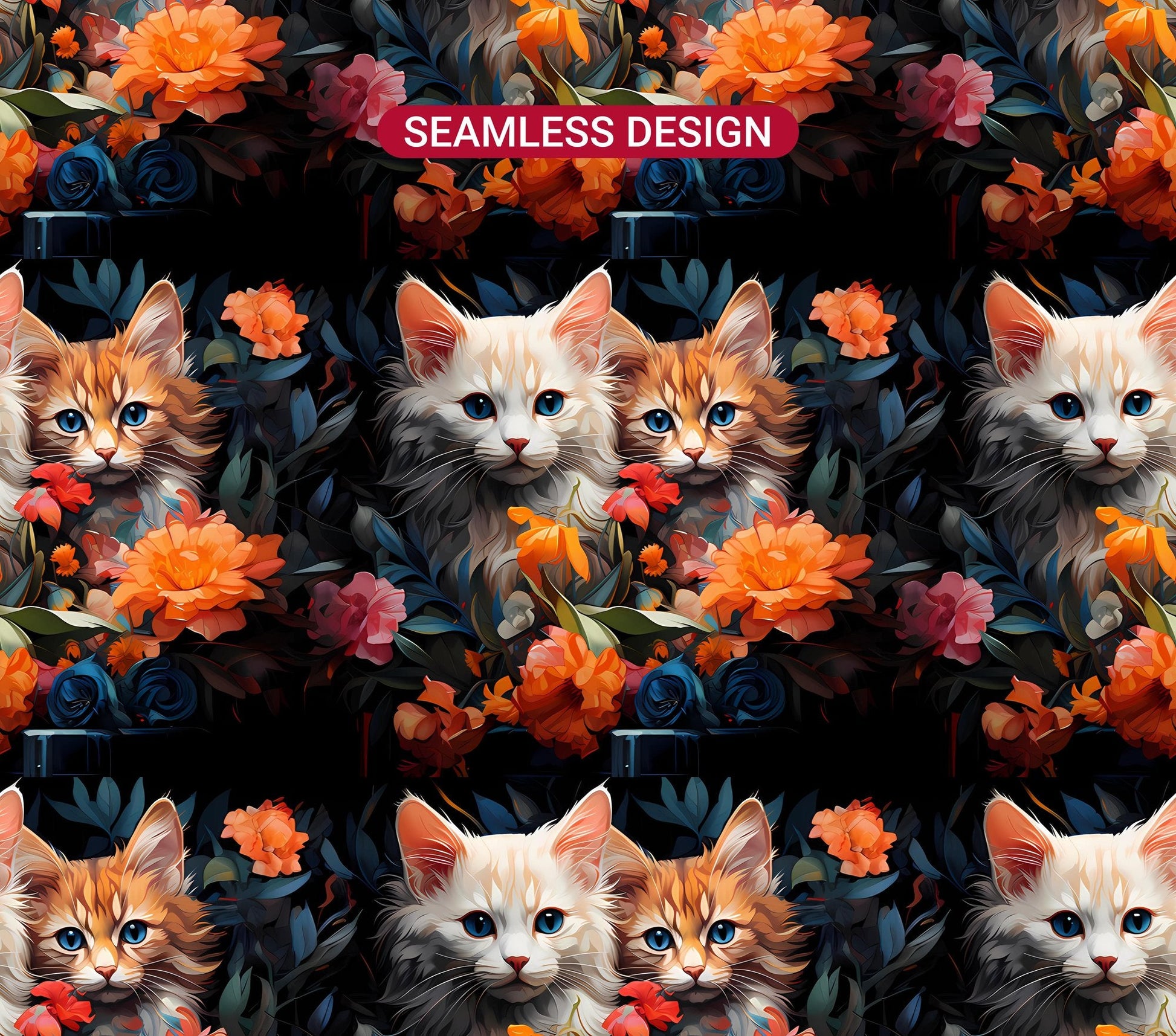 Spring Cats 6 Tumbler Wrap - CraftNest