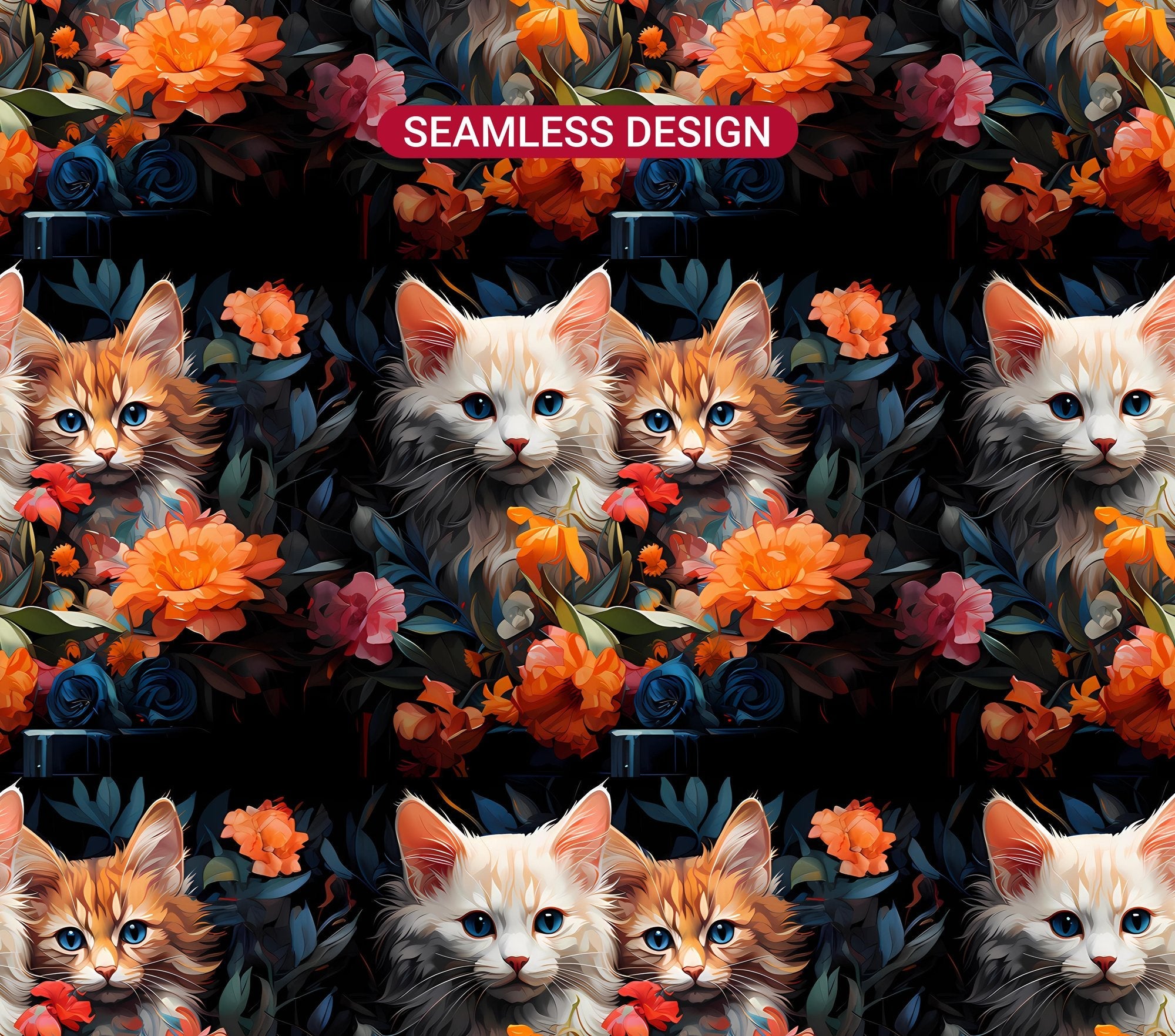 Spring Cats 6 Tumbler Wrap - CraftNest