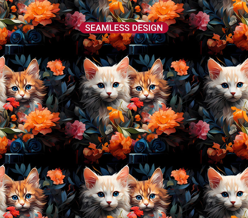 Spring Cats 6 Tumbler Wrap - CraftNest