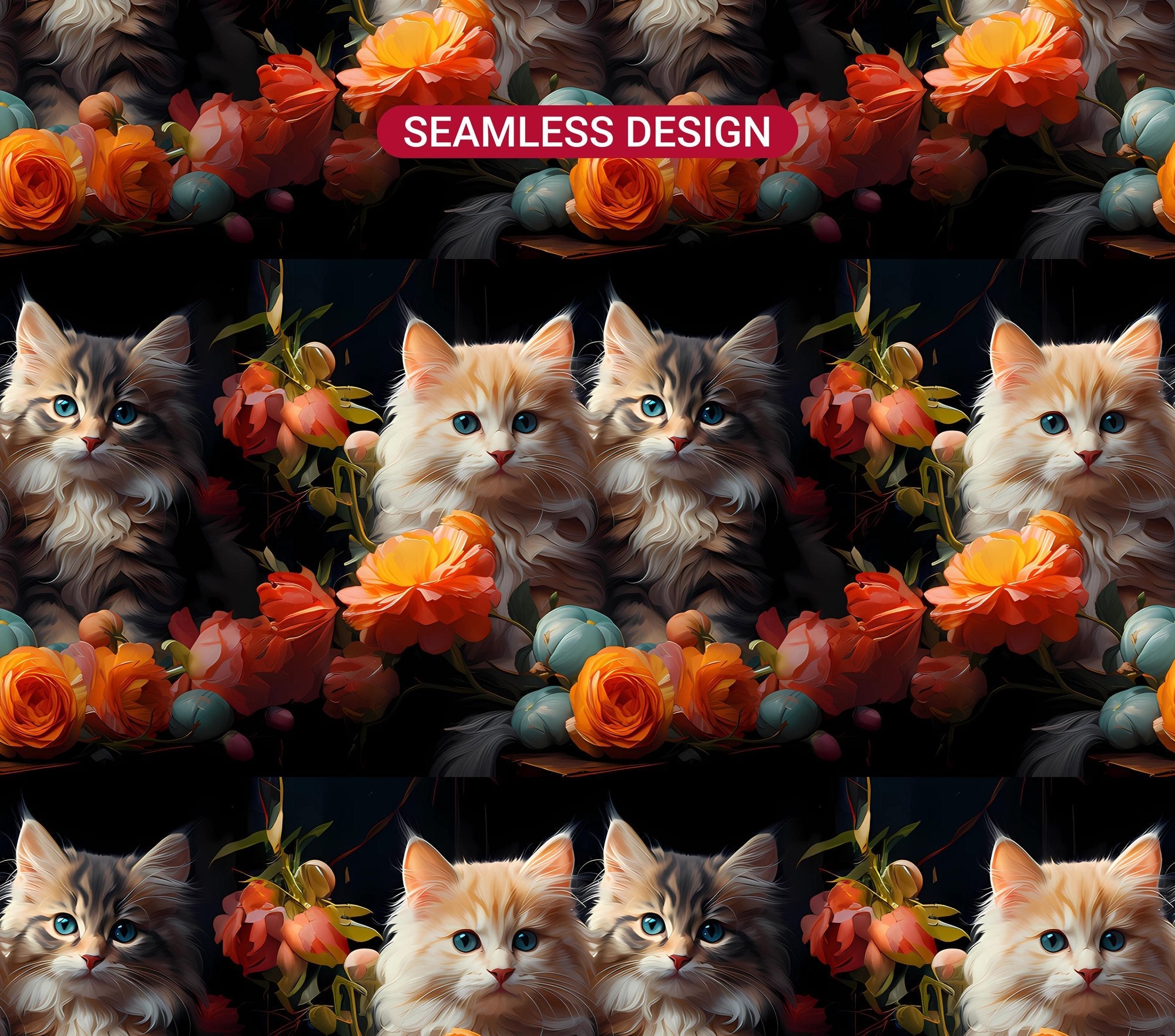 Spring Cats 3 Tumbler Wrap - CraftNest