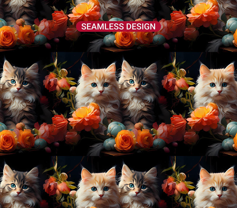 Spring Cats 3 Tumbler Wrap - CraftNest