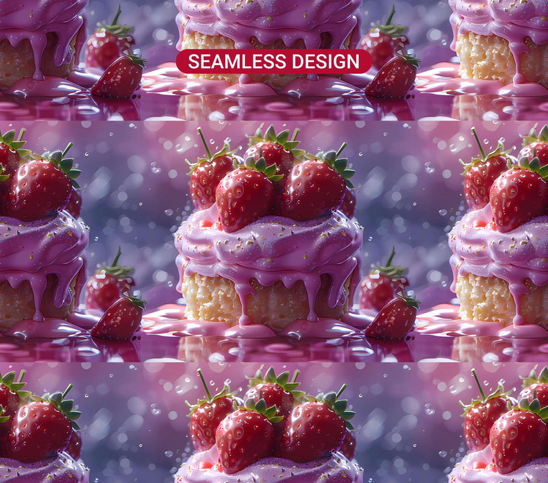 Strawberry 1 Tumbler Wrap - CraftNest - Digital Crafting and Art