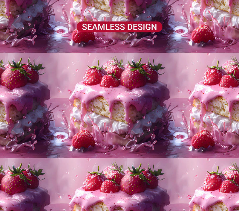 Strawberry 4 Tumbler Wrap - CraftNest - Digital Crafting and Art