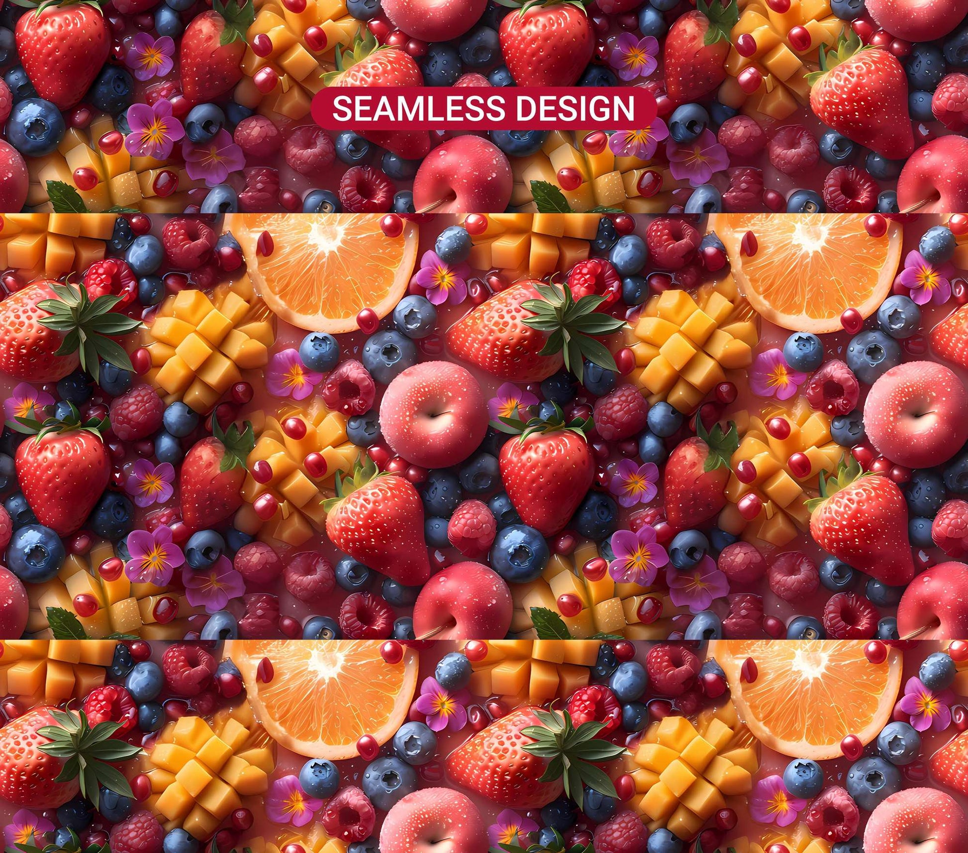 Tropical Fruit 4 Tumbler Wrap - CraftNest - Digital Crafting and Art