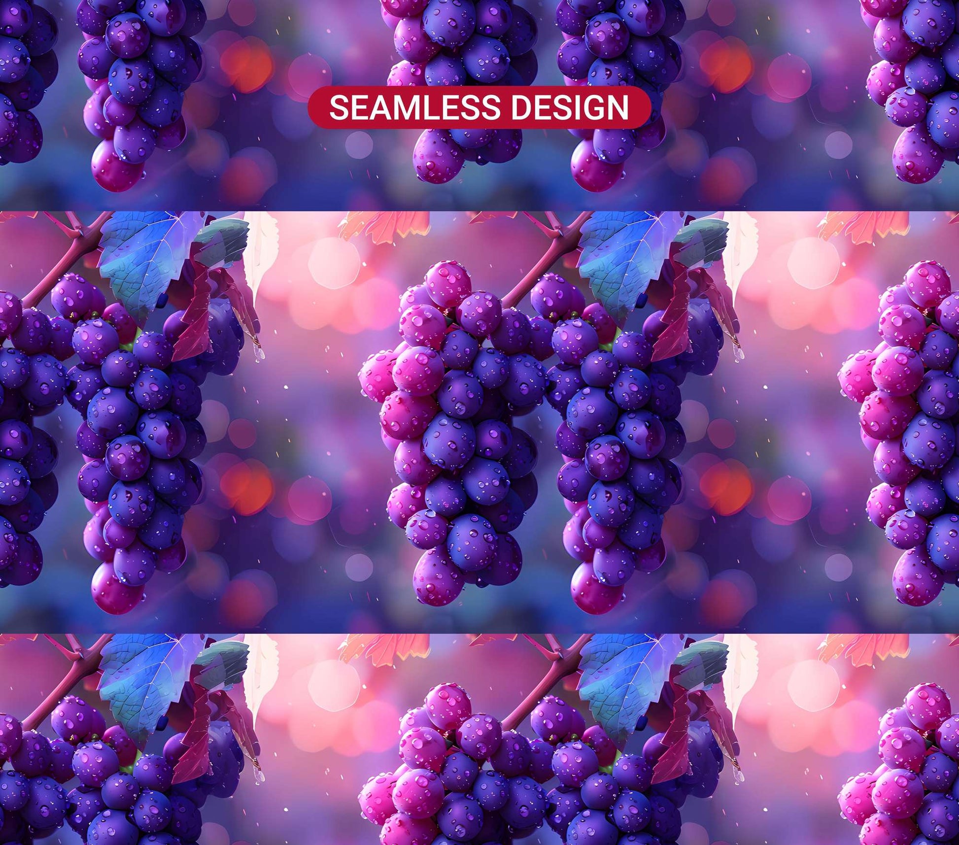 Vineyard Grapes 4 Tumbler Wrap - CraftNest - Digital Crafting and Art