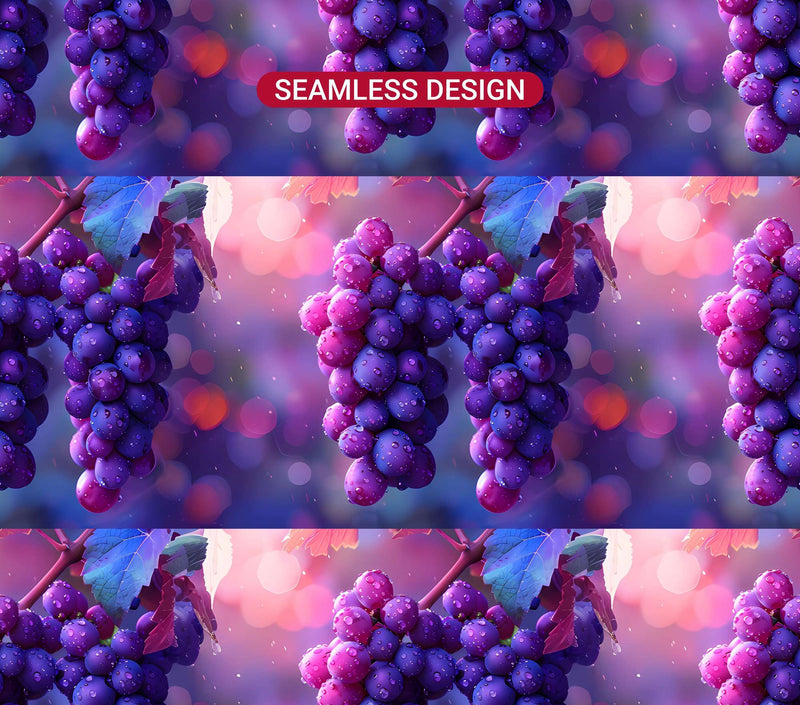 Vineyard Grapes 4 Tumbler Wrap - CraftNest - Digital Crafting and Art