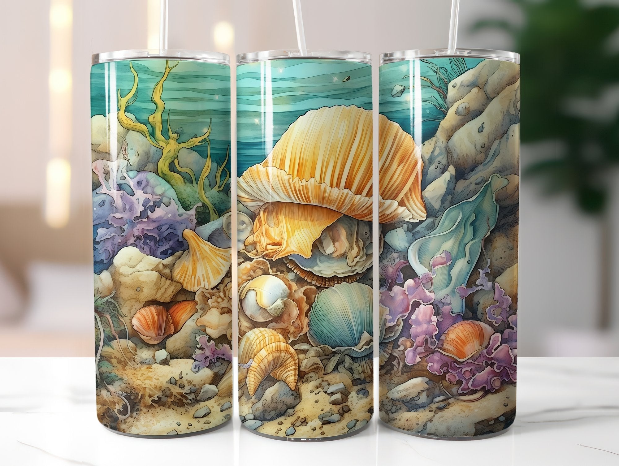Seashell Tumbler Wrap - CraftNest