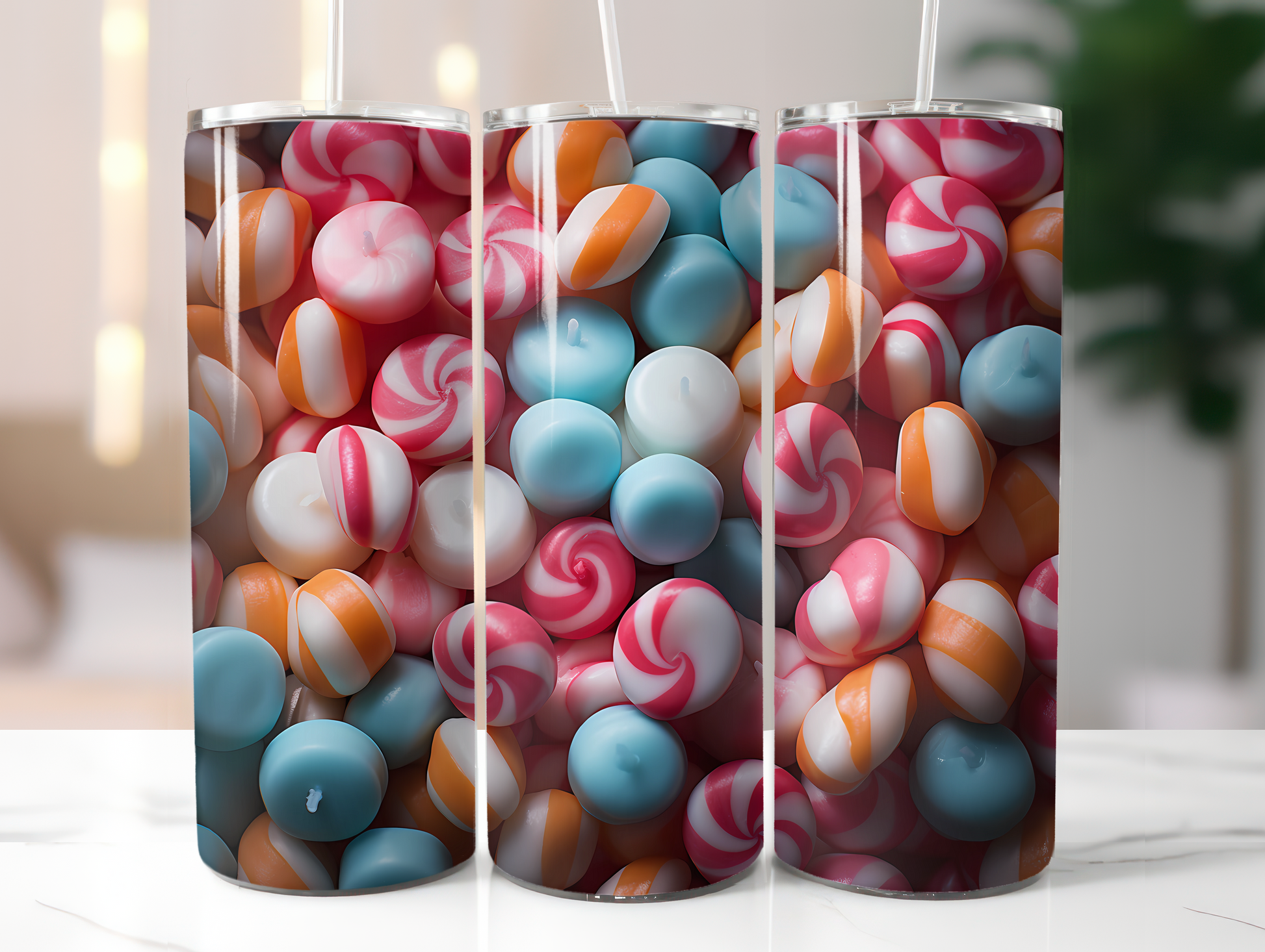 Candy Canes Tumbler Wrap - CraftNest
