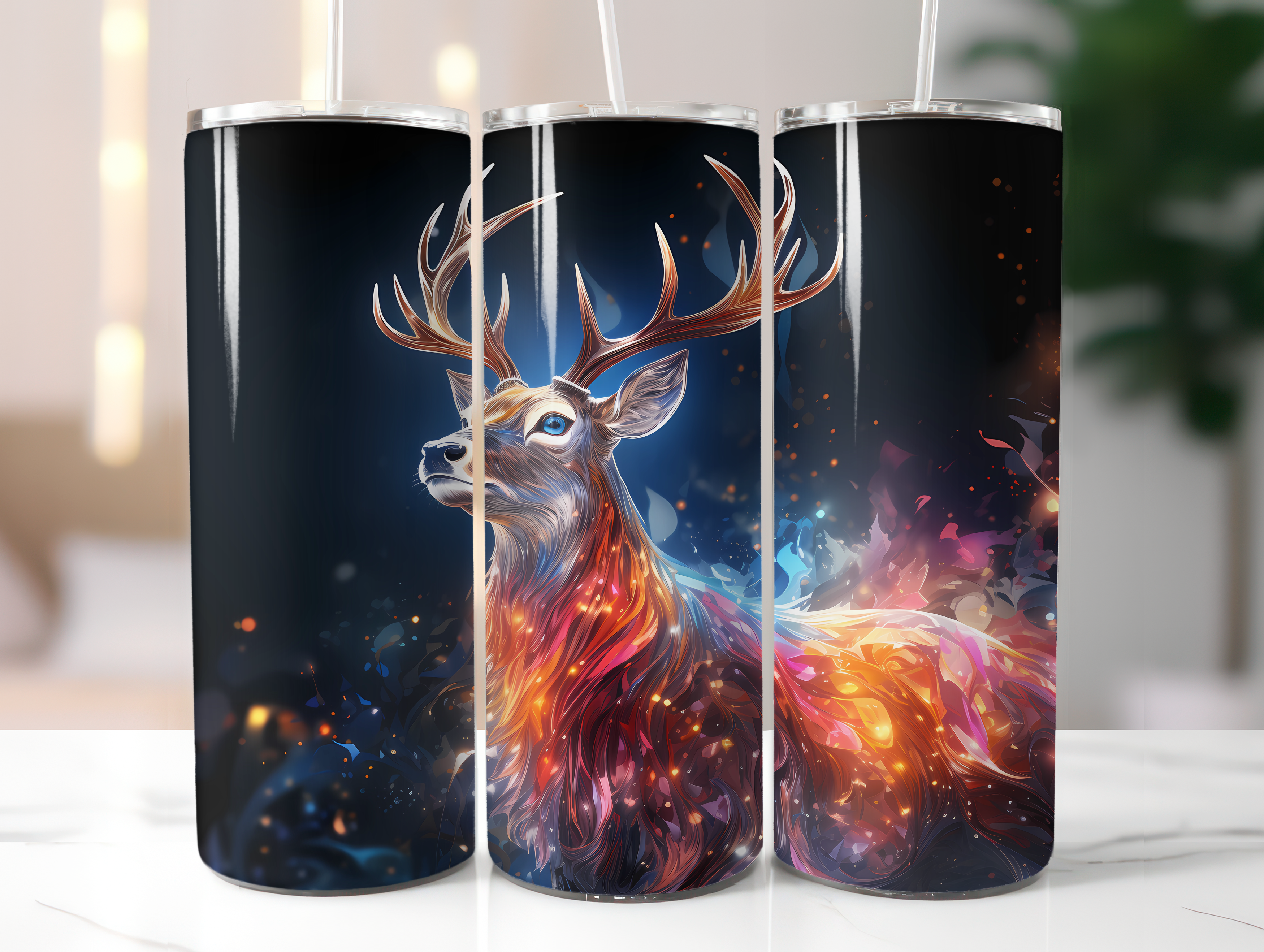 Christmas Reindeer Tumbler Wrap - CraftNest