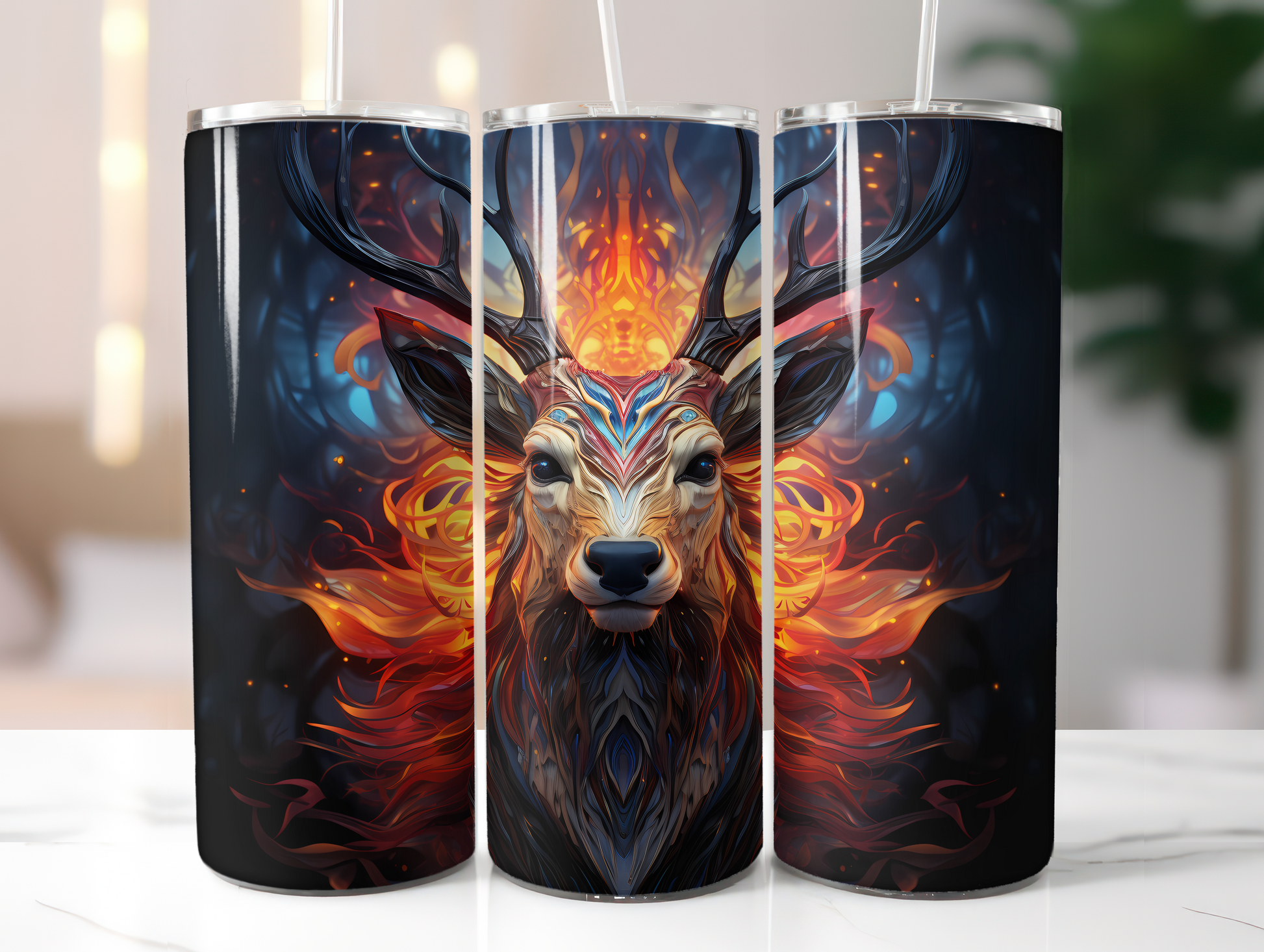 Christmas Reindeer Tumbler Wrap - CraftNest