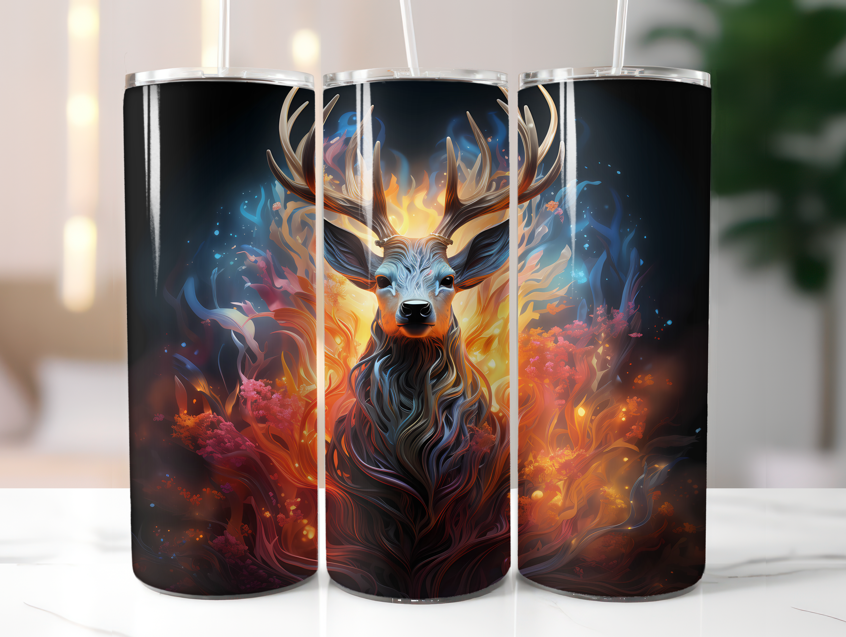 Christmas Reindeer Tumbler Wrap - CraftNest