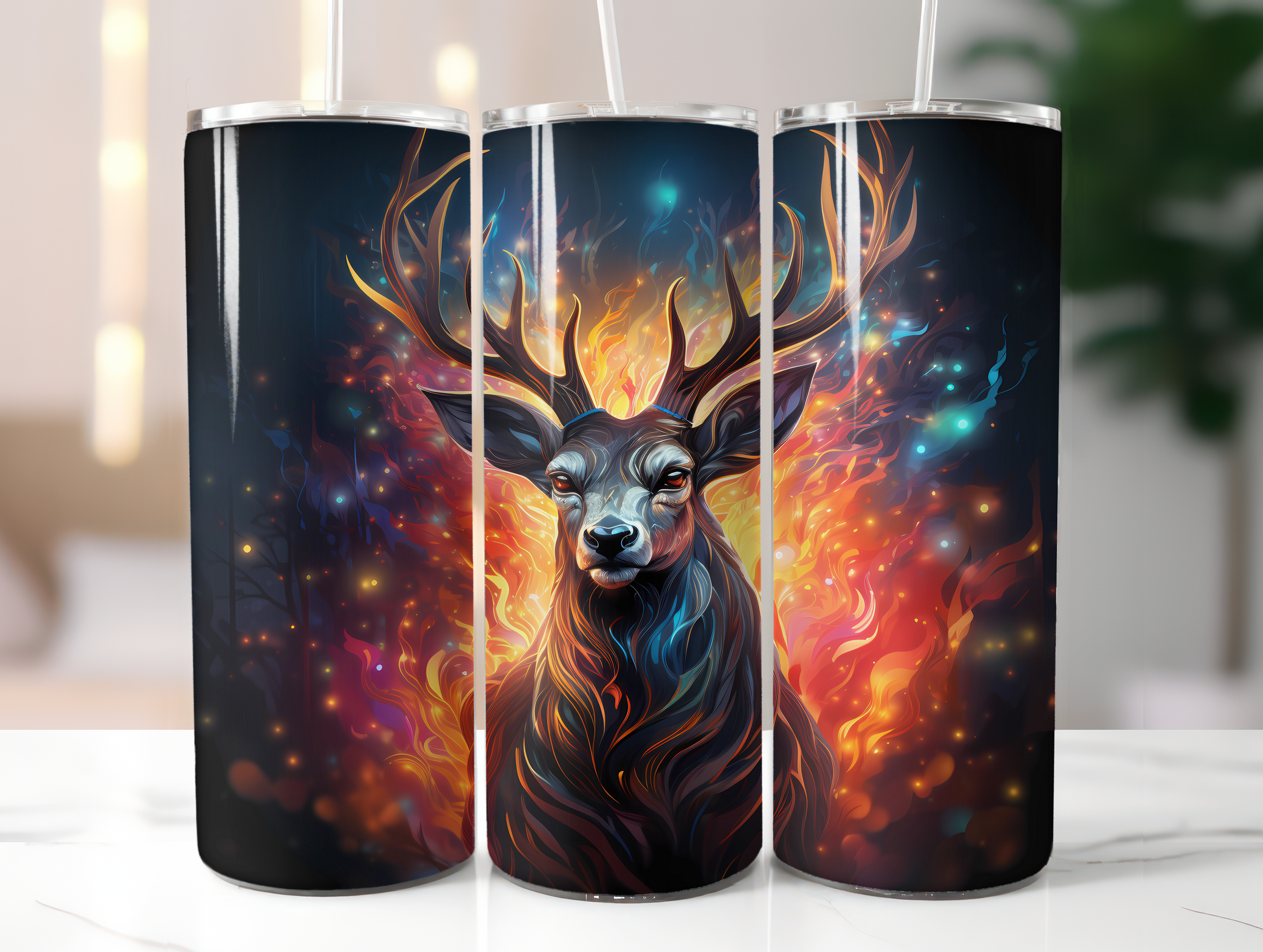 Christmas Reindeer Tumbler Wrap - CraftNest