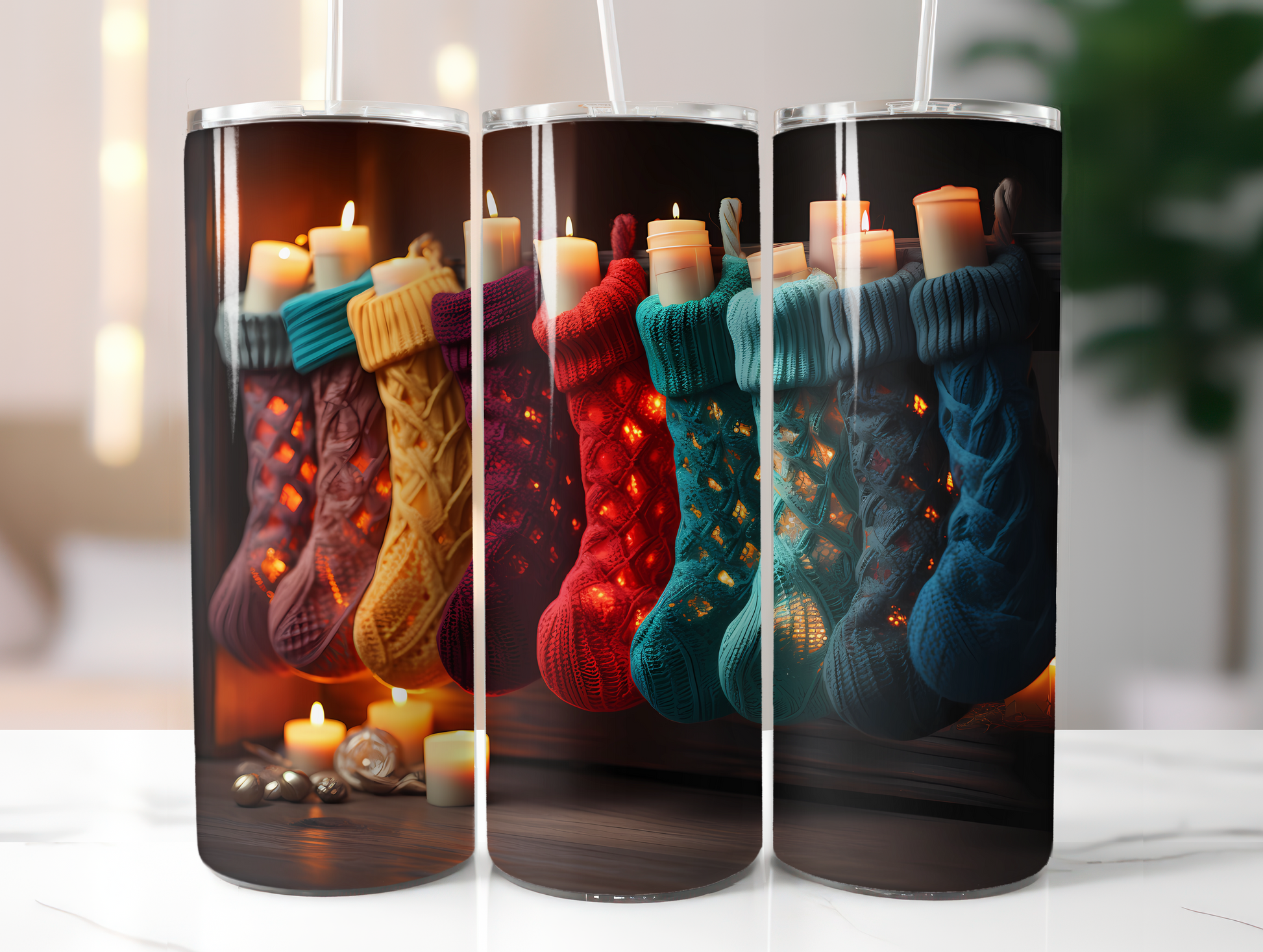 Christmas Stockings Tumbler Wrap - CraftNest
