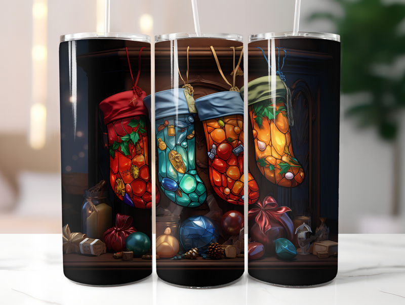 Christmas Stockings Tumbler Wrap - CraftNest