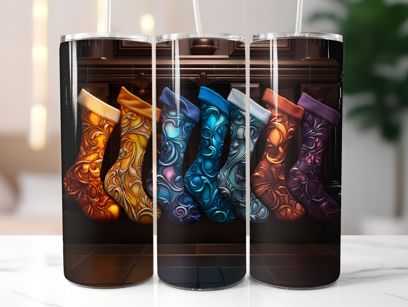 Christmas Stockings Tumbler Wrap - CraftNest