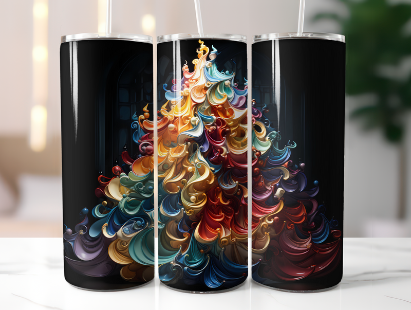 Christmas Trees Tumbler Wrap - CraftNest