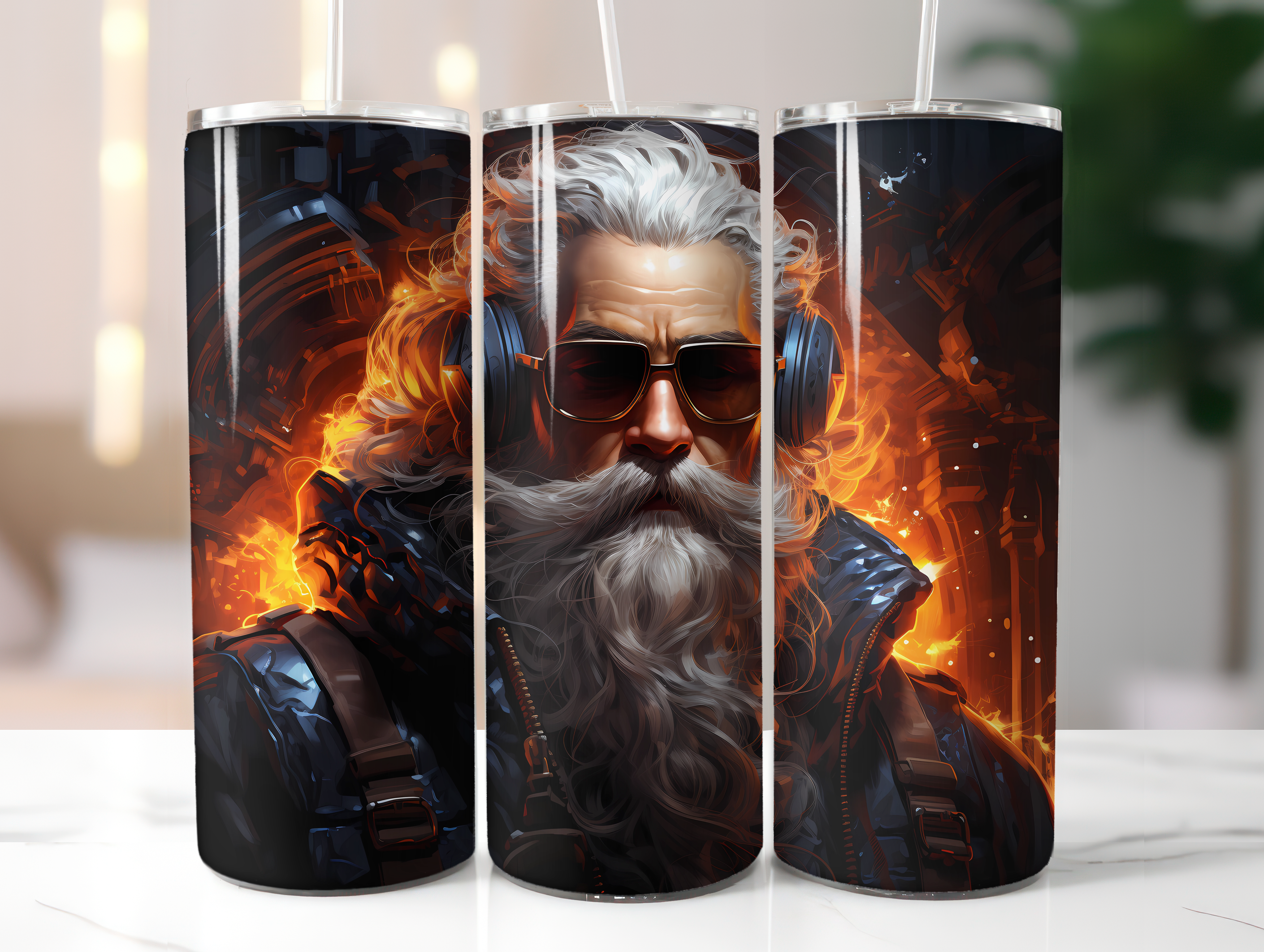 Cyberpunk Christmas Tumbler Wrap - CraftNest