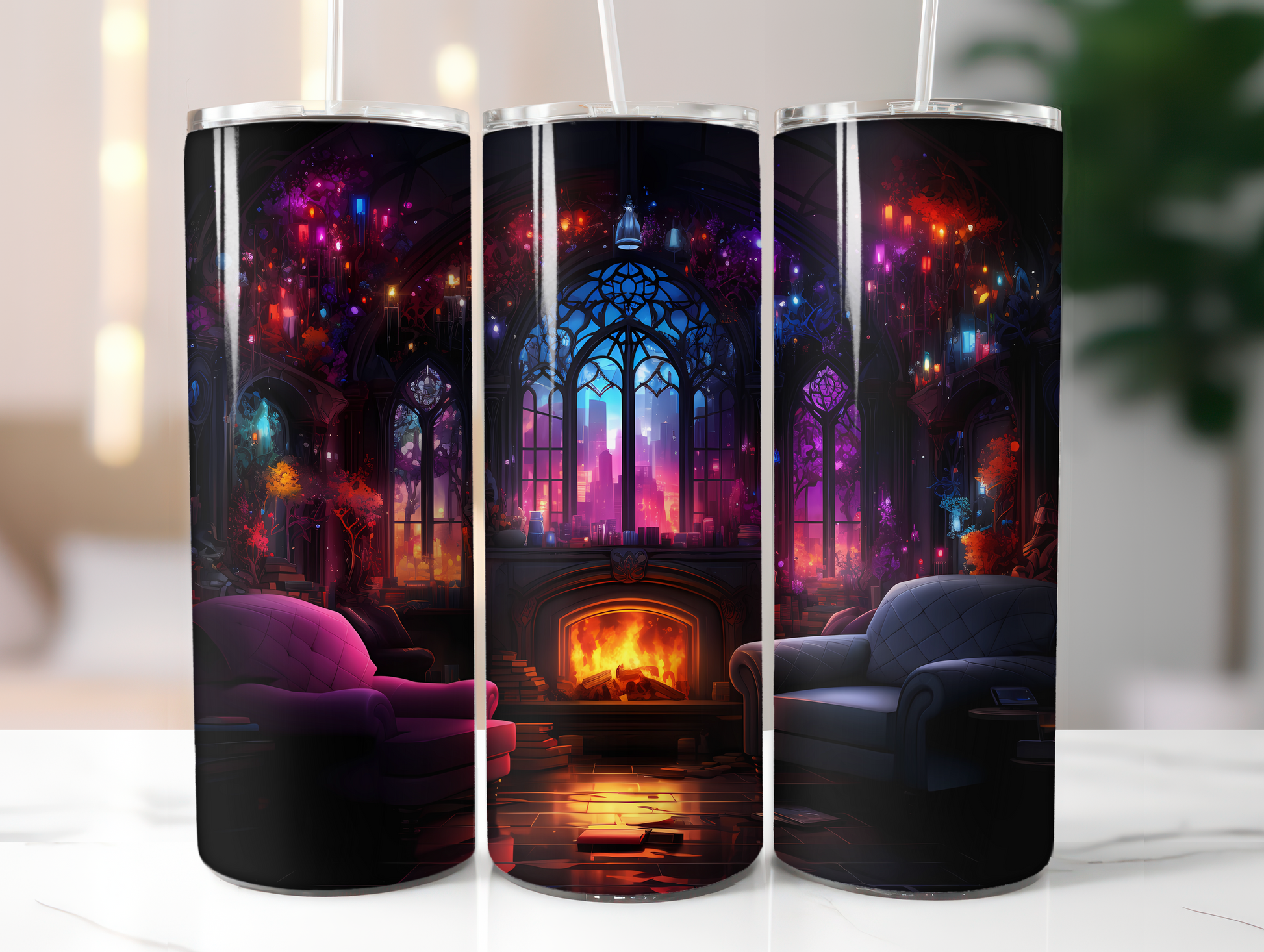 Cyberpunk Christmas Tumbler Wrap - CraftNest