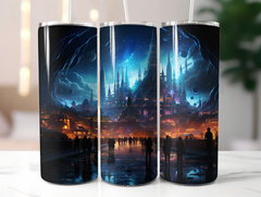 Cyberpunk Christmas Tumbler Wrap - CraftNest