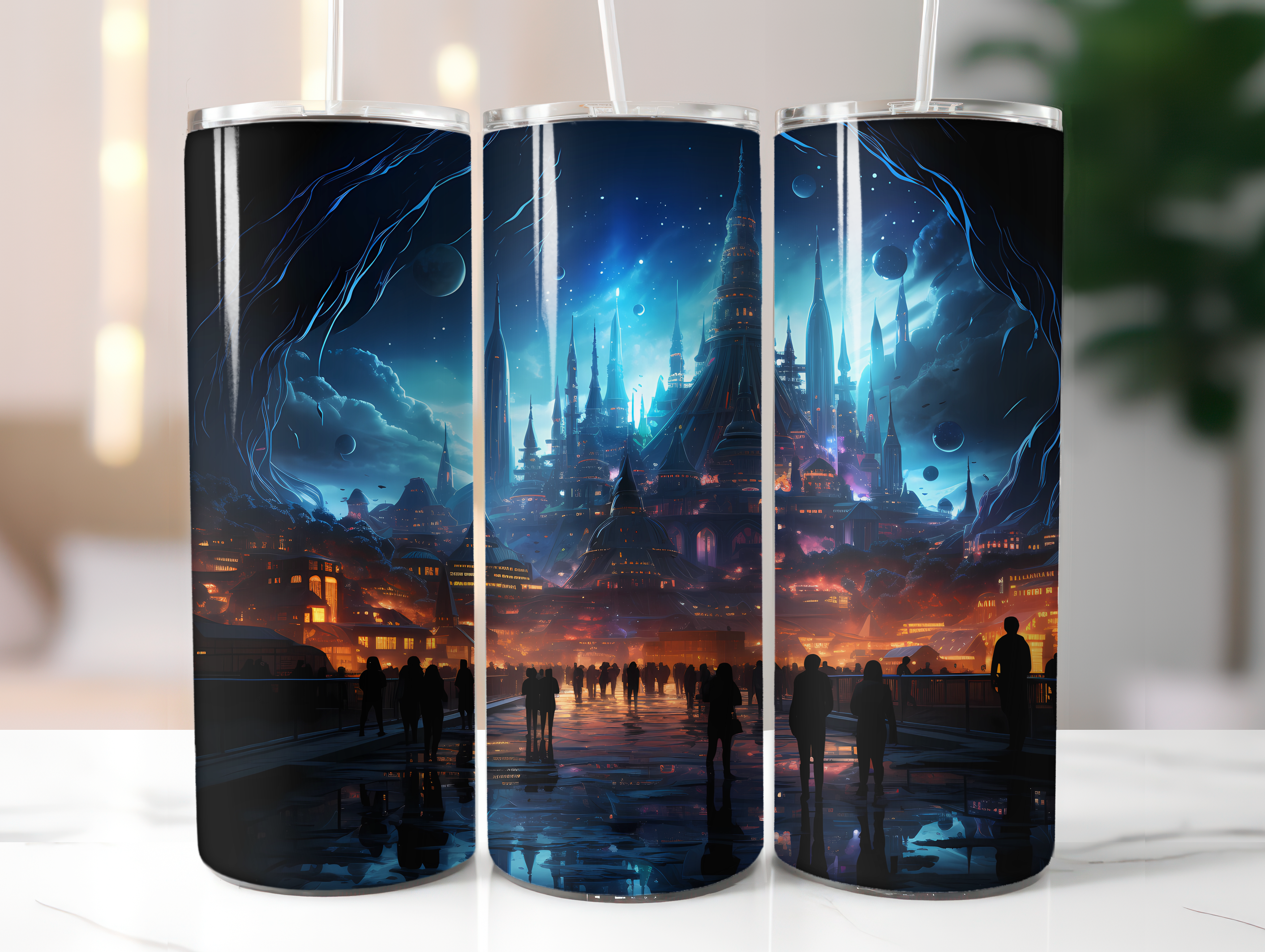 Cyberpunk Christmas Tumbler Wrap - CraftNest
