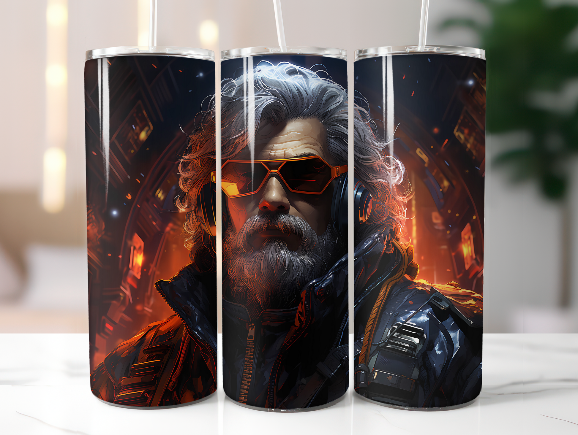 Cyberpunk Christmas Tumbler Wrap - CraftNest