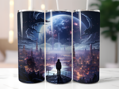 Cyberpunk Christmas Tumbler Wrap - CraftNest