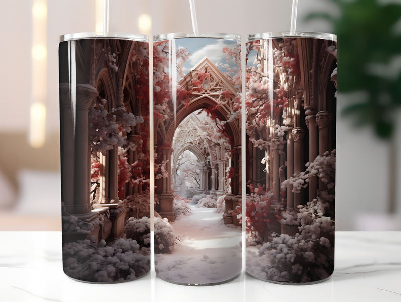 Gothic Christmas Tumbler Wrap - CraftNest