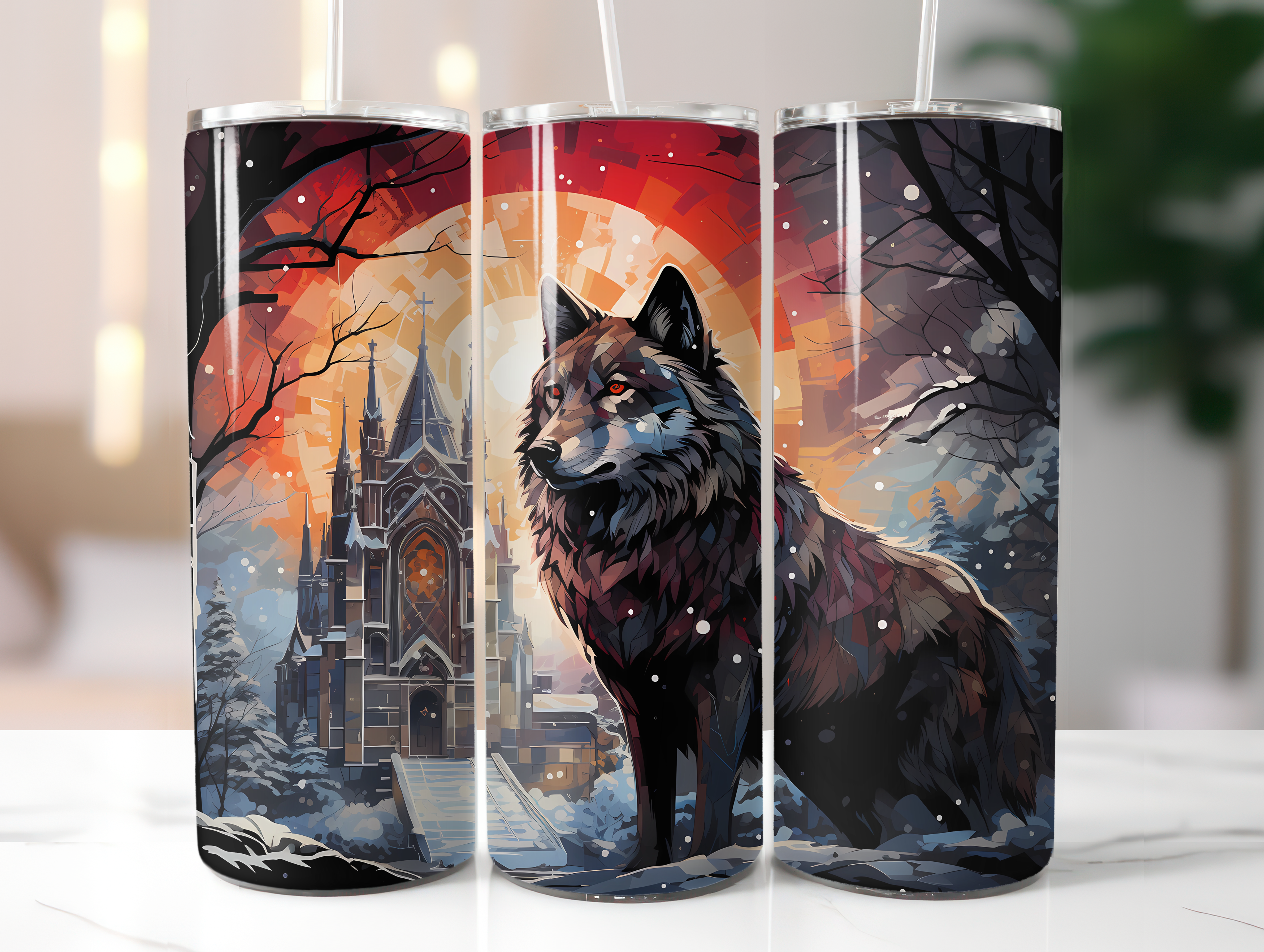 Gothic Christmas Tumbler Wrap - CraftNest
