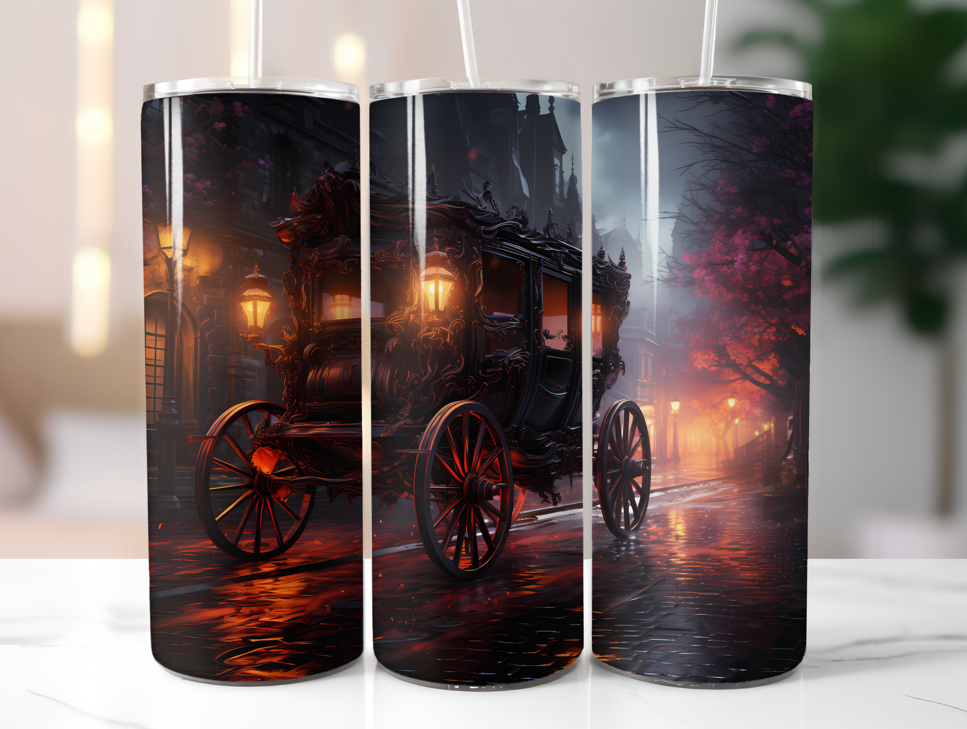 Gothic Christmas Tumbler Wrap - CraftNest