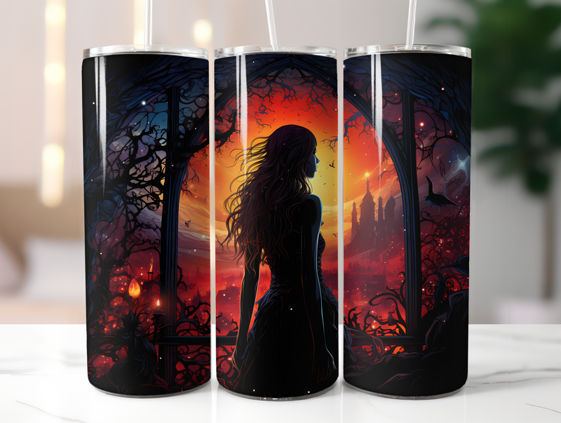 Gothic Christmas Tumbler Wrap - CraftNest