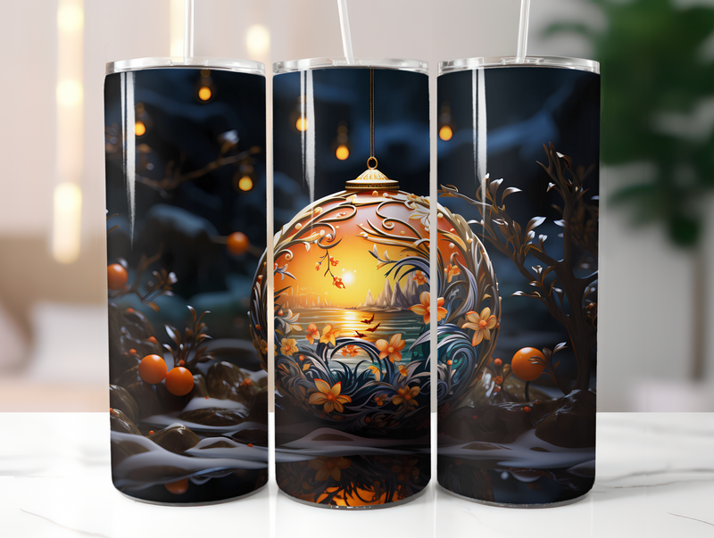 Holiday Ornaments Tumbler Wrap - CraftNest