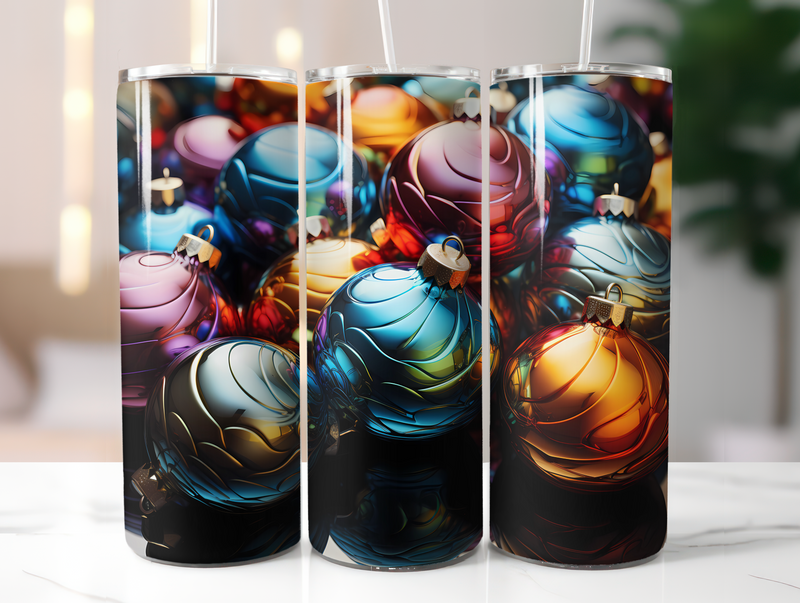 Holiday Ornaments Tumbler Wrap - CraftNest