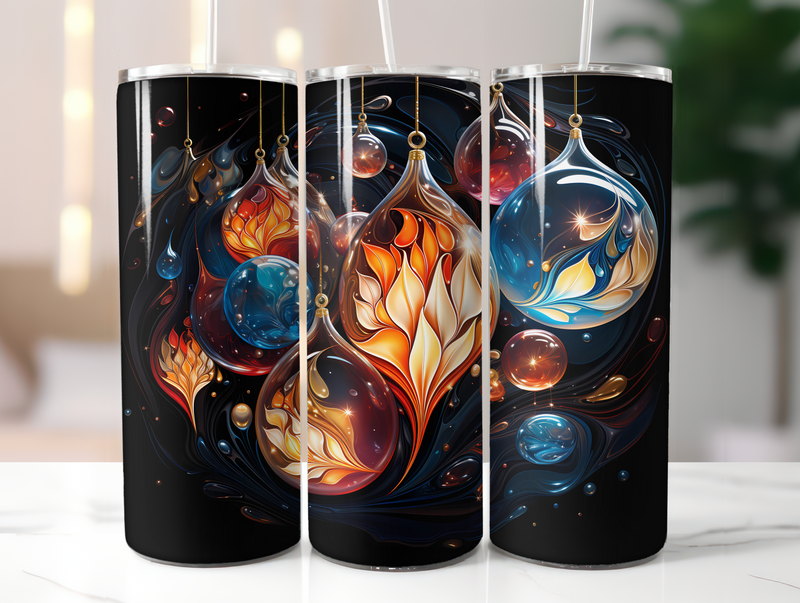 Holiday Ornaments Tumbler Wrap - CraftNest