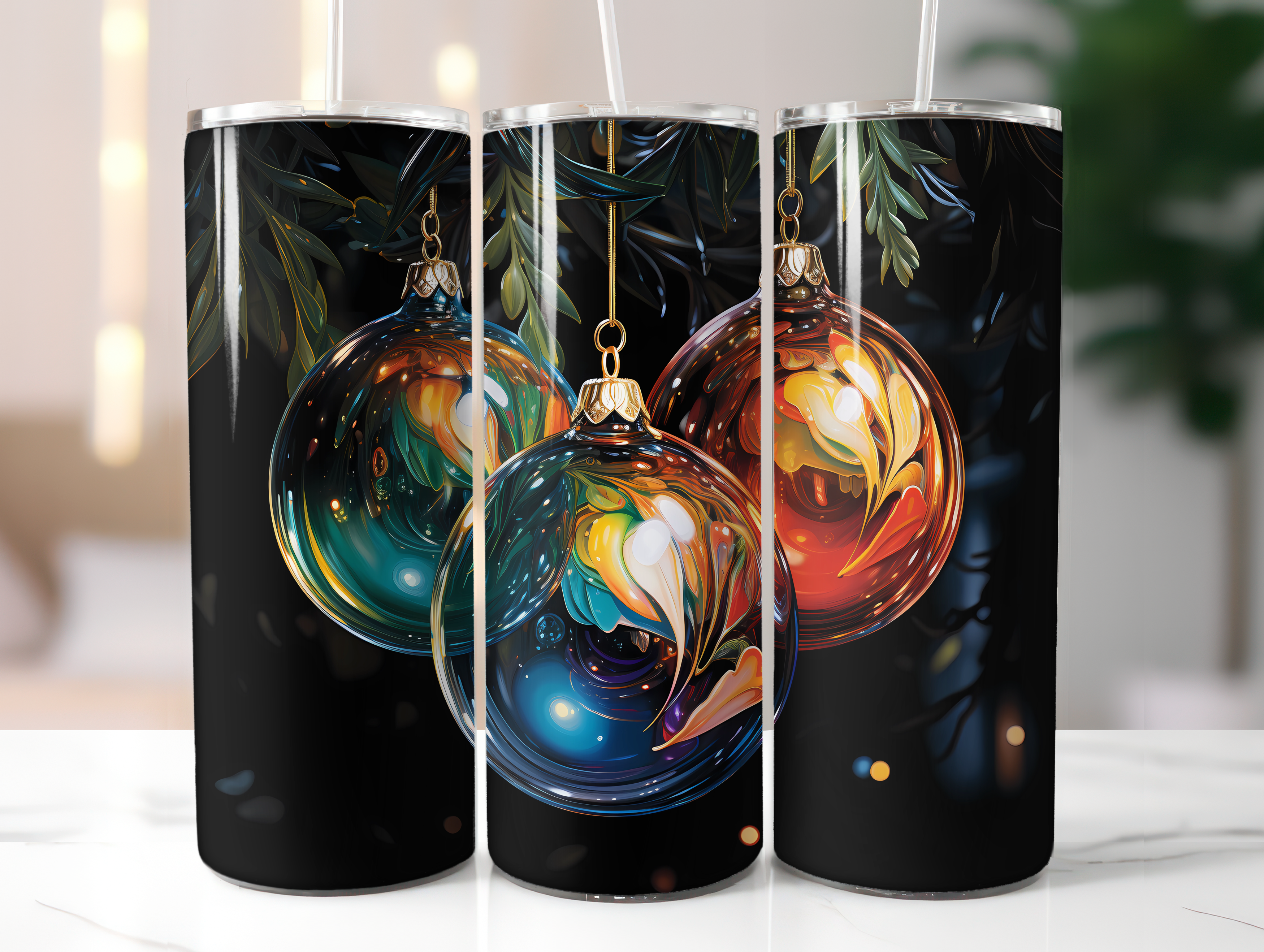 Holiday Ornaments Tumbler Wrap - CraftNest