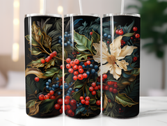 Holly Berries Tumbler Wrap - CraftNest