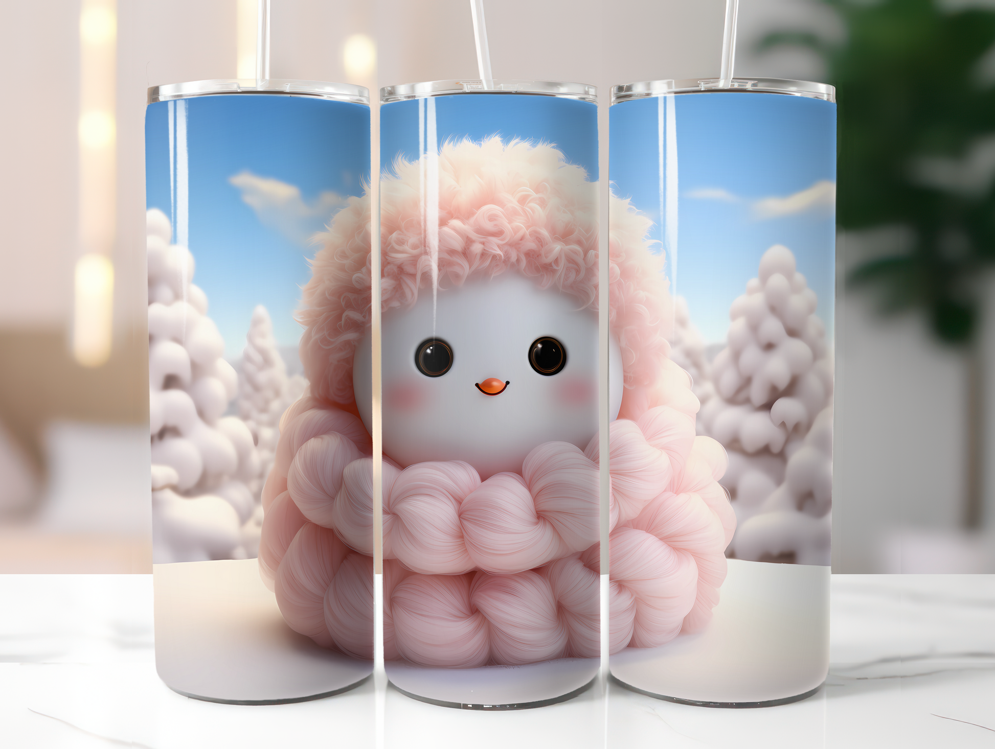 Kawaii Christmas Tumbler Wrap - CraftNest