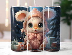 Kawaii Christmas Tumbler Wrap - CraftNest