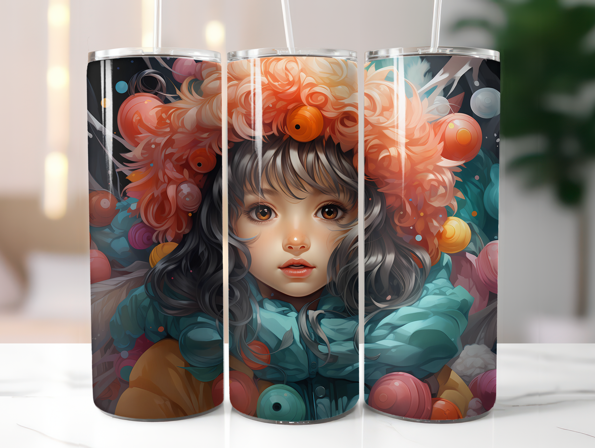 Kawaii Christmas Tumbler Wrap - CraftNest