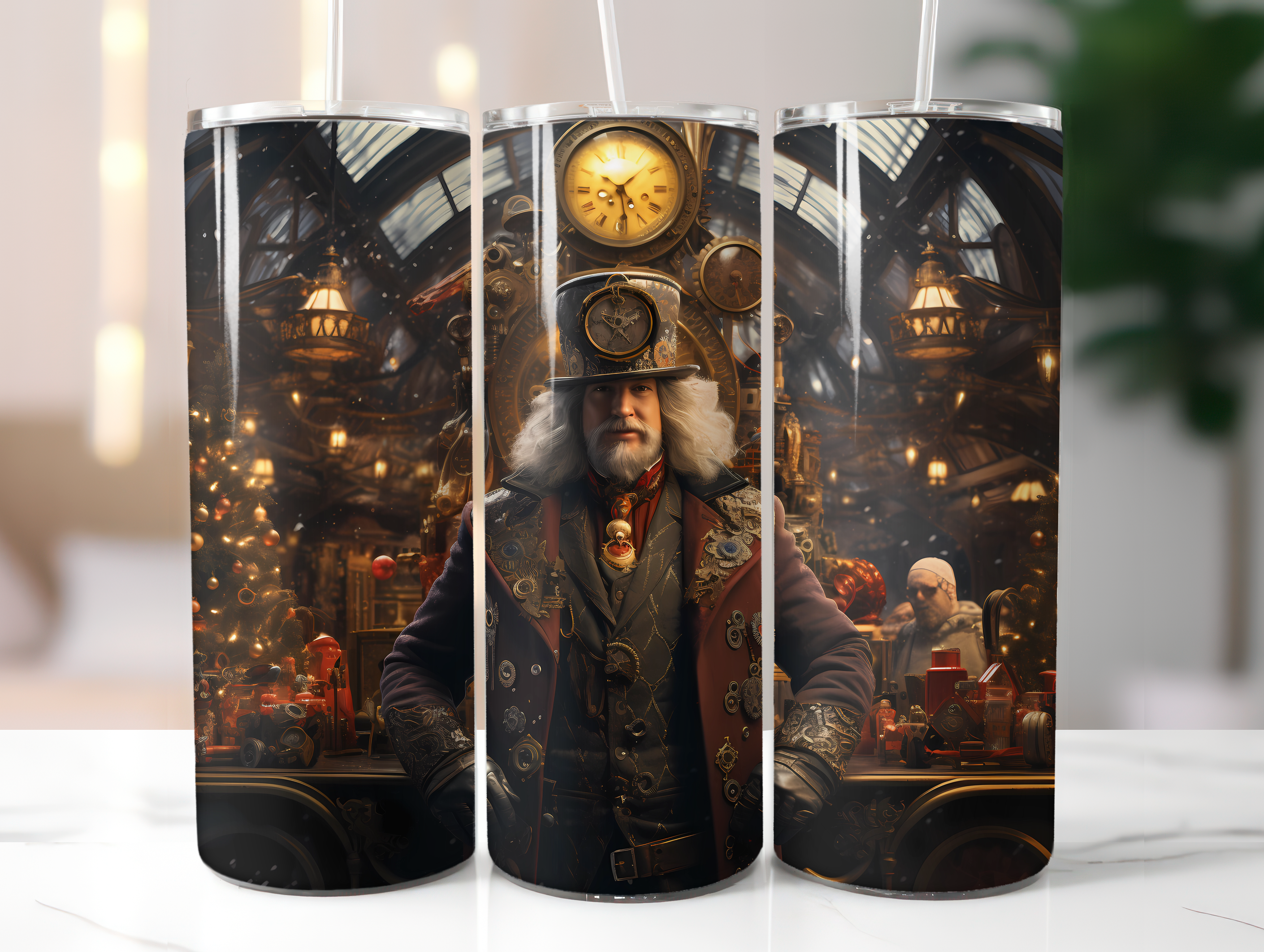 Steampunk Christmas Tumbler Wrap - CraftNest