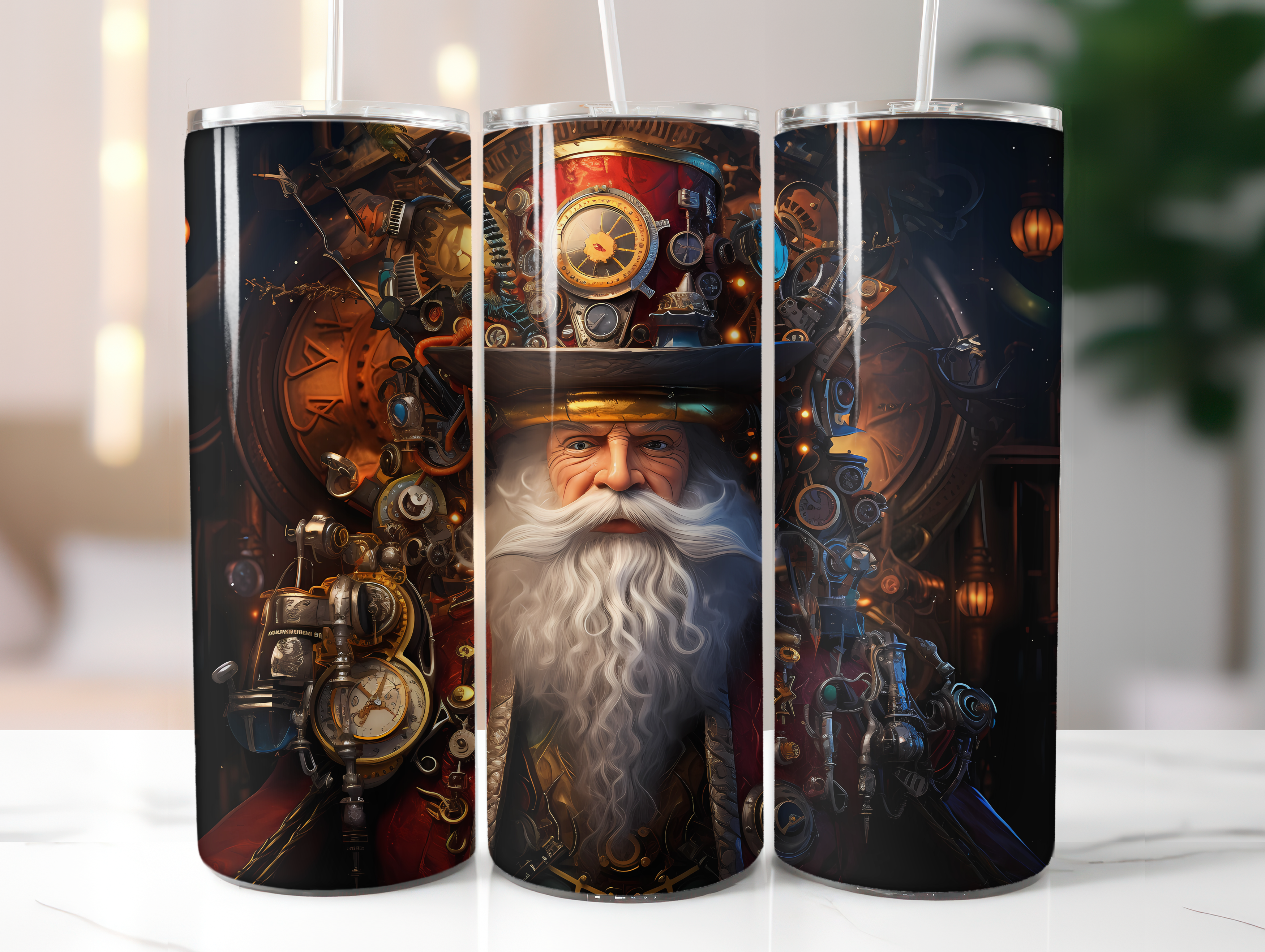 Steampunk Christmas Tumbler Wrap - CraftNest