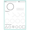 Shape Tracing and Find the Shape Worksheets