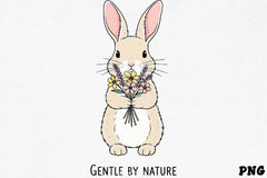 Cute Bunny with Spring Flowers Clipart Bundle 7 - CraftNest - Digital Crafting and Art