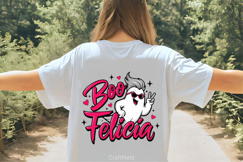 Boo Felicia Ghost Clipart Bundle - CraftNest - Digital Crafting and Art