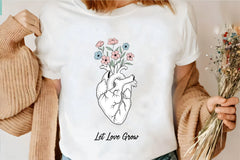 Anatomical Heart Flowers Clipart Bundle - CraftNest - Digital Crafting and Art