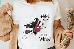 Witch Way To The Wine Clipart Bundle - CraftNest - Digital Crafting and Art