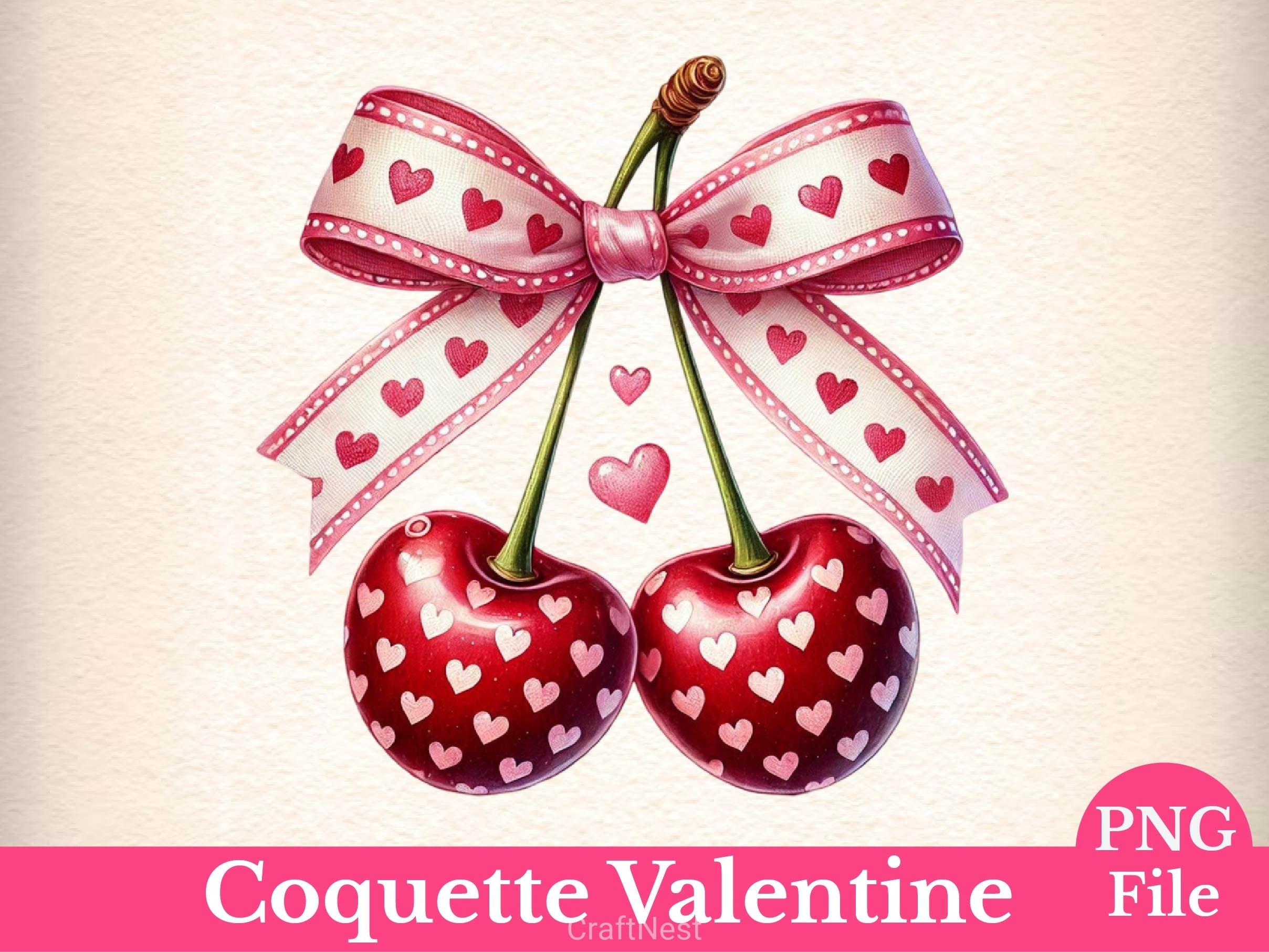 Coquette Valentine Valentines Clipart Bundle
