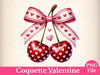 Coquette Valentine Valentines Clipart Bundle