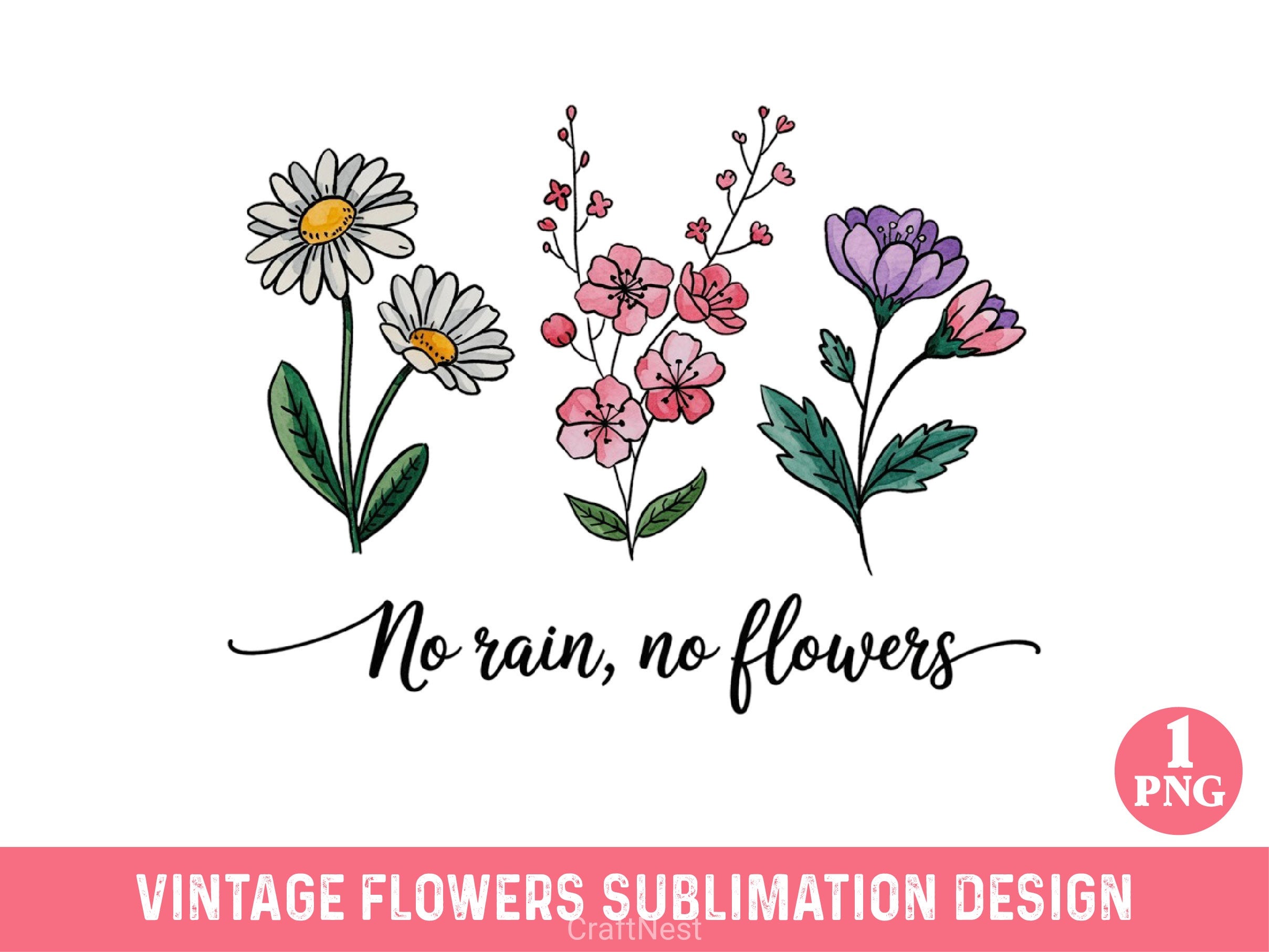 Vintage Flowers Clipart Bundle 10